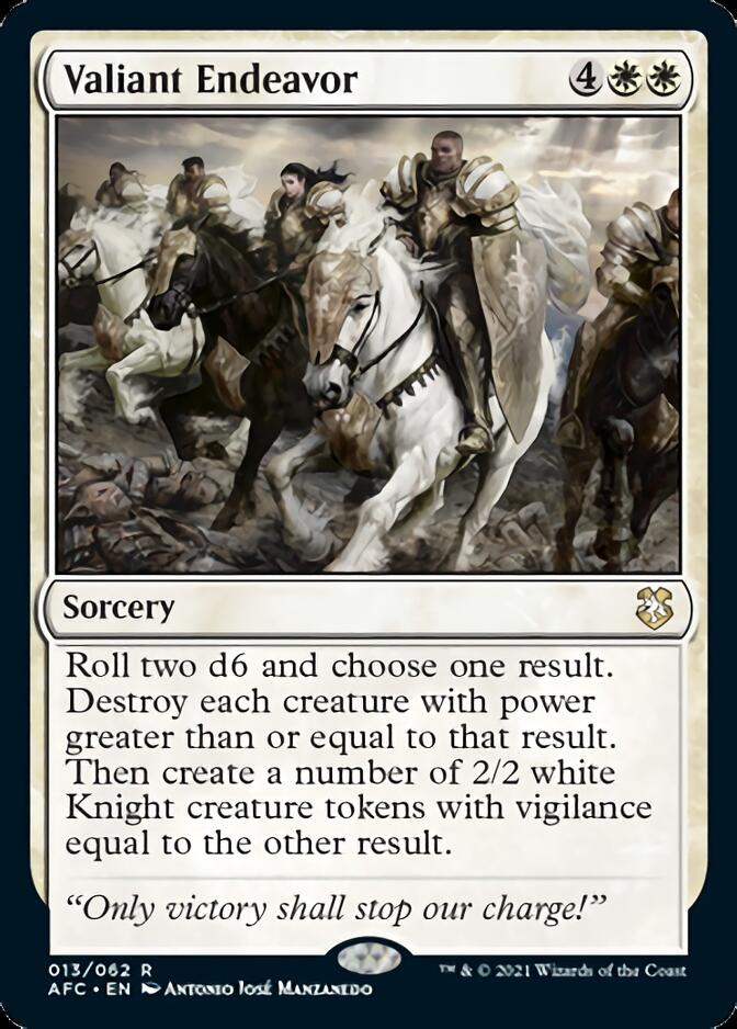 Valiant Endeavor [Dragones y Mazmorras: Aventuras en los Reinos Olvidados Commander] 