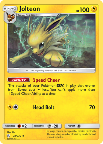 Jolteon (70/236) [Sol y Luna: Eclipse cósmico] 