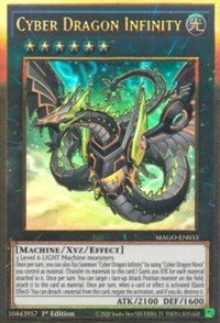 Cyber ​​Dragon Infinity (Arte alternativo) [MAGO-EN033] Oro Raro 