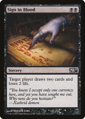 Iniciar sesión Sangre [Magic 2010] 