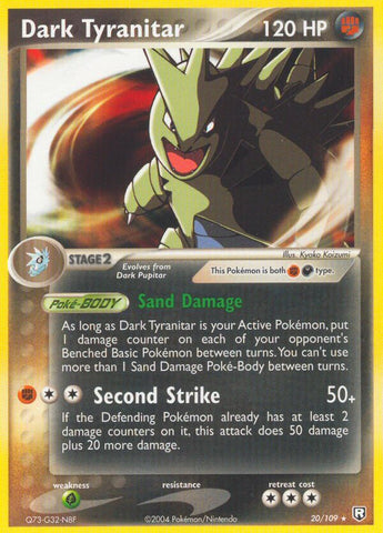 Dark Tyranitar (20/109) (Exclusivo de la baraja temática) [EX: Team Rocket Returns] 
