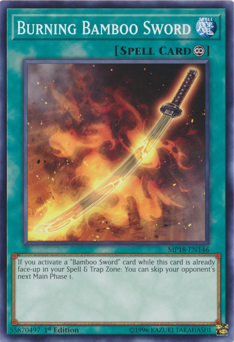 Espada de Bambú Ardiente [MP18-EN146] Impresión corta 