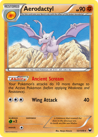 Aerodactyl (53/108) [Blanco y negro: Exploradores oscuros] 