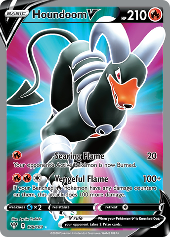 Houndoom V (178/189) [Espada y escudo: Oscuridad en llamas] 