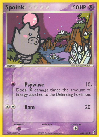 Spoink (62/100) [EX: Guardianes de Cristal] 