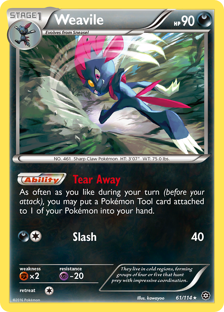 Weavile (61/114) [XY: Asedio de vapor] 