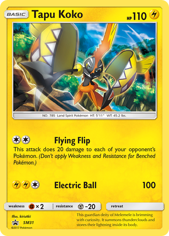 Tapu Koko (SM31) [Sol y Luna: Promociones de Estrella Negra] 