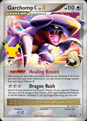 Garchomp C LV.X (145/147) [Celebraciones: 25 Aniversario - Colección Clásica] 