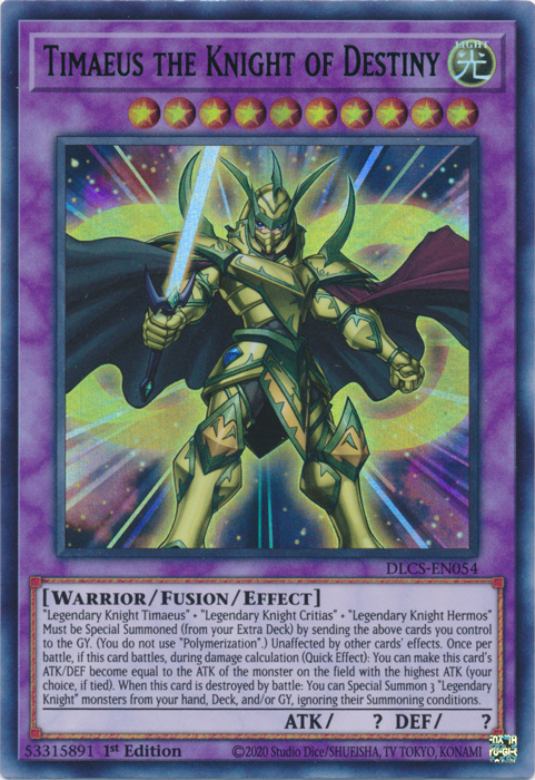 Timaeus el Caballero del Destino (Púrpura) [DLCS-EN054] Ultra raro 
