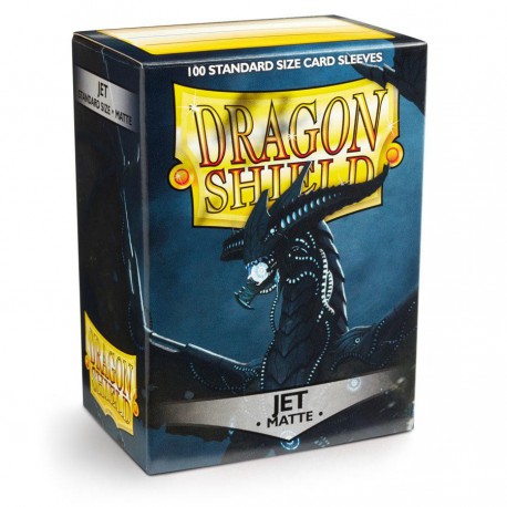Dragon Shield Sleeves - Jet Matte (100 protectores)